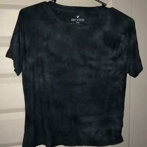 Navy blue soft and sexy shirt